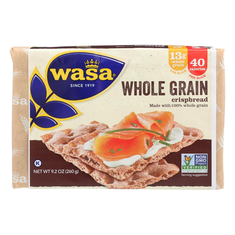 Wasa Crispbread Whole Grain - Flour And Water - Case Of 12 - 9.2 Oz. - Orca Market