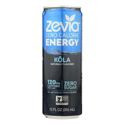 Zevia Zero Calorie Energy Drink - Cola - Case Of 12 - 12 Fl Oz - Orca Market