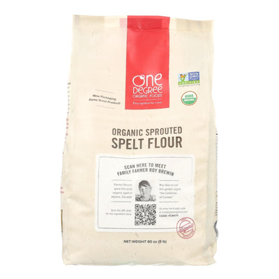 One Degree Organic Foods Sprouted Spelt Flour - Organic - Case Of 4 - 80 Oz. - Orca Market