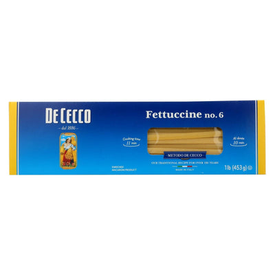 De Cecco Pasta - Fettuccine Pasta - Case Of 20 - 16 Oz. - Orca Market