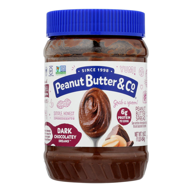 Peanut Butter And Co Peanut Butter - Dark Chocolate Dreams - Case Of 6 - 16 Oz. - Orca Market