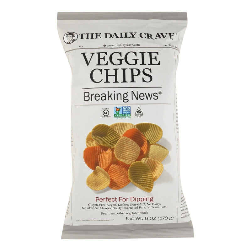 The Daily Crave Veggie Chips - Perfect For Dipping - Case Of 8 - 6 Oz - Orca Market