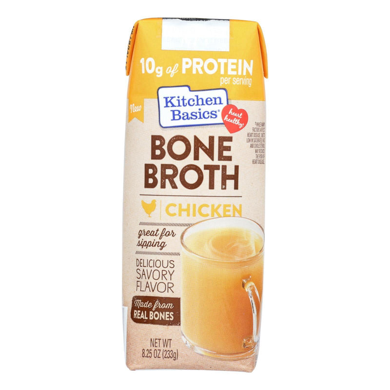 Kitchen Basics Chicken Bone Broth - Case Of 12 - 8.25 Fz - Orca Market