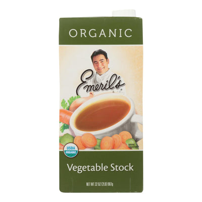 Emeril Organic Vegetable Stock - Case Of 6 - 32 Fl Oz. - Orca Market