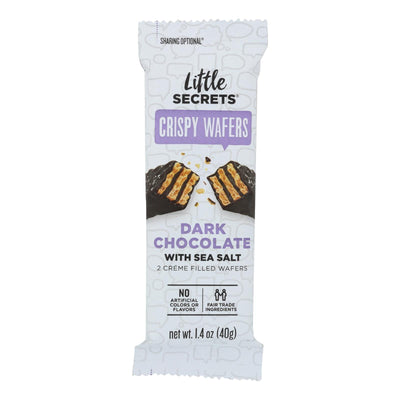 Little Secrets Crispy Wafer - Dark Chocolate With Sea Salt - Case Of 12 - 1.4 Oz. - Orca Market