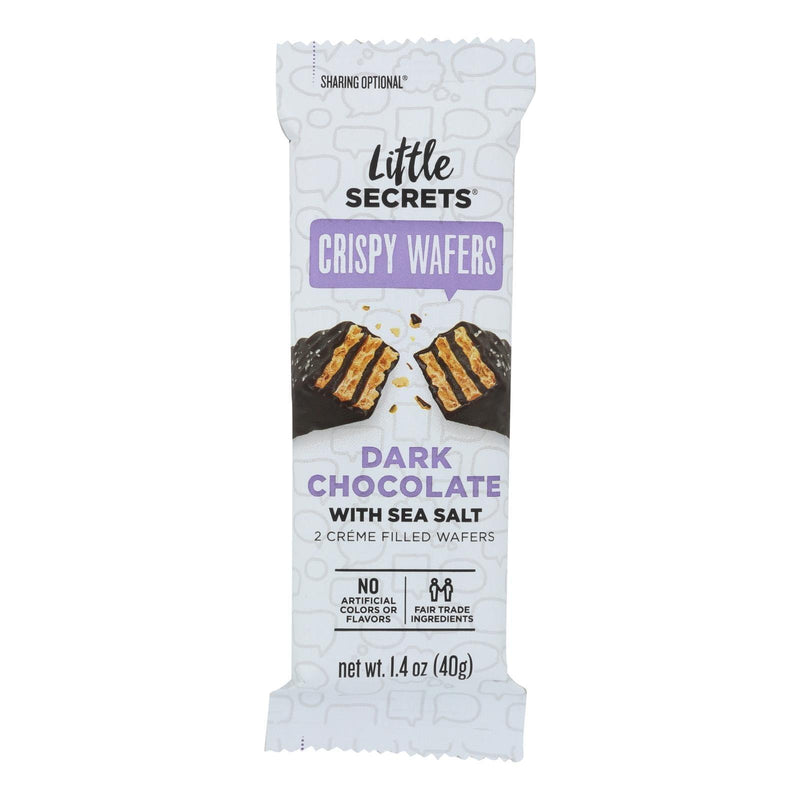 Little Secrets Crispy Wafer - Dark Chocolate With Sea Salt - Case Of 12 - 1.4 Oz. - Orca Market