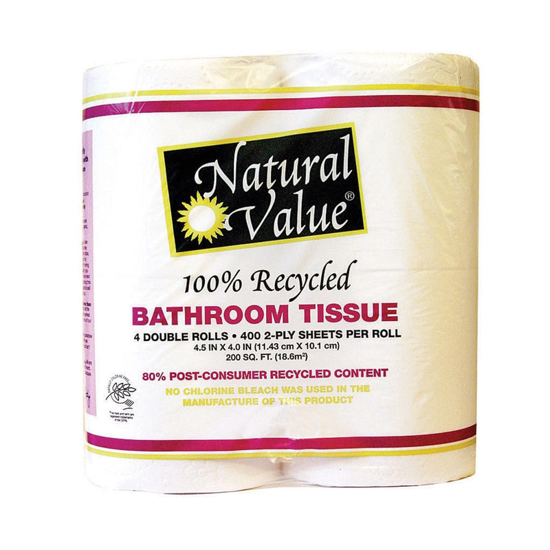 Natural Value Recycled Bathroom Tissue - Case Of 12 - Orca Market