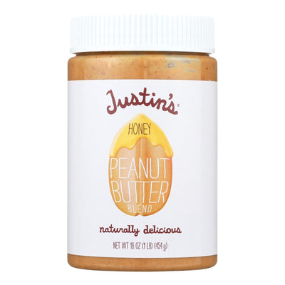 Justin's Nut Butter Peanut Butter - Honey - Case Of 12 - 16 Oz. - Orca Market