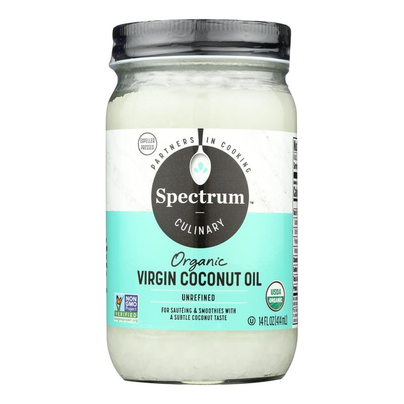 Spectrum Naturals Organic Unrefined Coconut Oil - Case Of 12 - 14 Fl Oz. - Orca Market