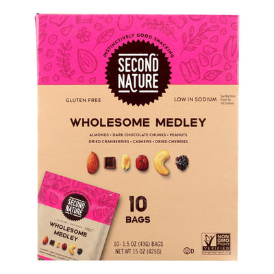 Second Nature - Nut Medley Wholesome - Case Of 4-10/1.5 - Orca Market