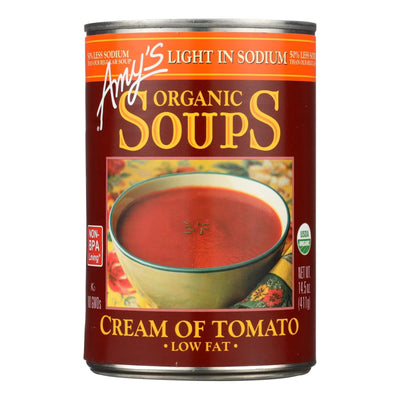 Amy's - Organic Low Sodium Cream Of Tomato Soup - Case Of 12 - 14.5 Oz - Orca Market