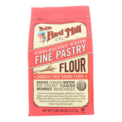 Bob's Red Mill - Unbleached White Fine Pastry Flour - 5 Lb - Case Of 4 - Orca Market