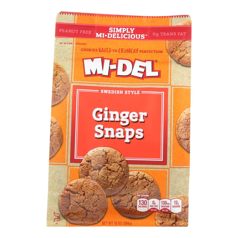 Midel Cookies - Ginger Snaps - Case Of 8 - 10 Oz - Orca Market