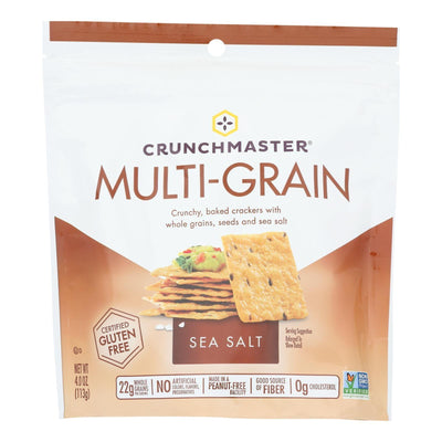 Crunchmaster - Multi Grain Cracker Sea Salt - Case Of 12 - 4 Oz - Orca Market