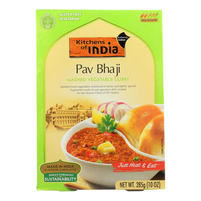 Kitchen Of India Dinner - Mashed Vegetable Curry - Pav Bhaji - 10 Oz - Case Of 6 - Orca Market