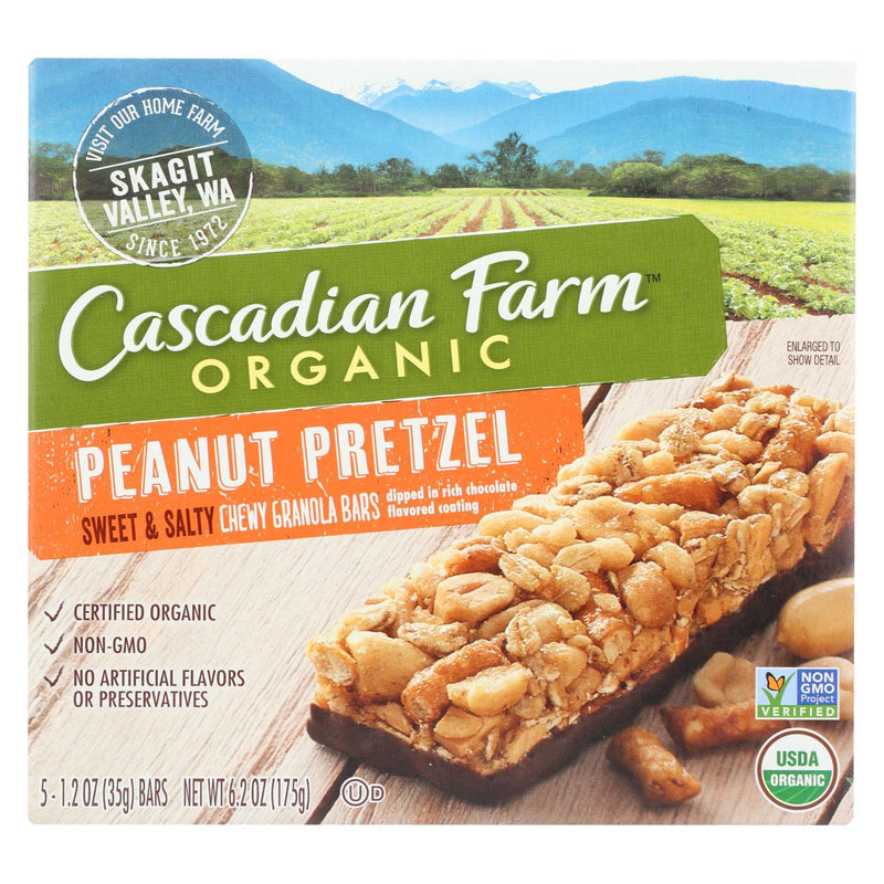 Cascadian Farm Sweet And Salty Bar - Organic - Peanut Pretzel - 6.2 Oz - Case Of 12 - Orca Market