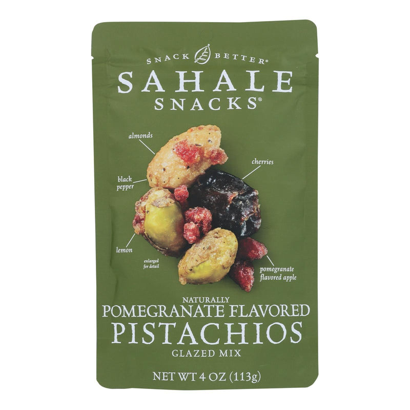 Sahale Snacks Premium Blend Pistachio - Pomegranate - Case Of 6 - 4 Oz. - Orca Market