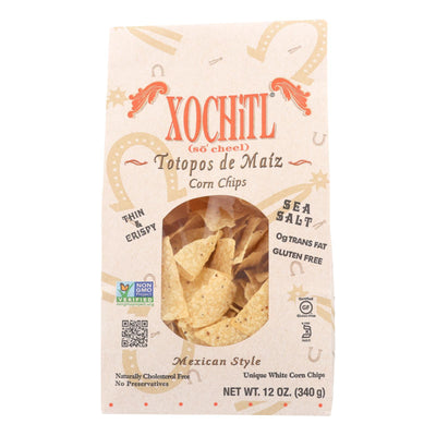 Xochitl Corn Chips - White Corn - Case Of 10 - 12 Oz. - Orca Market