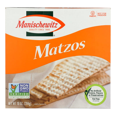 Manischewitz - Matzos Crackers - Unsalted - Case Of 12 - 10 Oz. - Orca Market