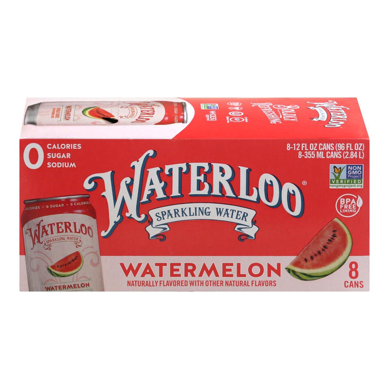 Waterloo - Sparkling Water Watermelon - Case Of 3 - 8/12 Fz - Orca Market