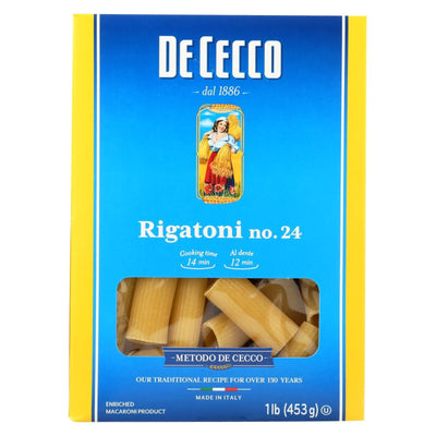 De Cecco Pasta - Pasta - Rigatoni - Case Of 12 - 16 Oz - Orca Market