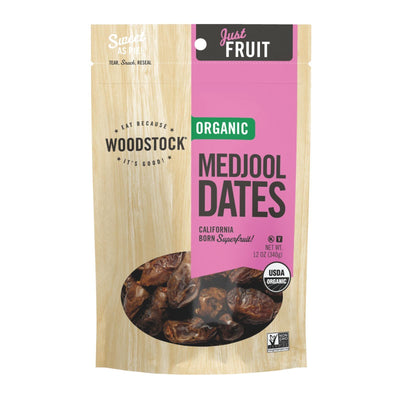 Woodstock Organic Unsweetened Medjool Dates - Case Of 8 - 12 Oz - Orca Market