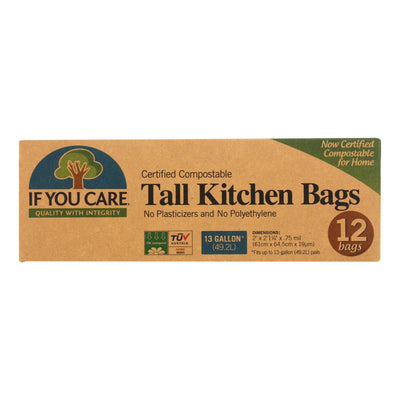 If You Care Trash Bags - Certified Compostable - Case Of 12 - 12 Count - Orca Market