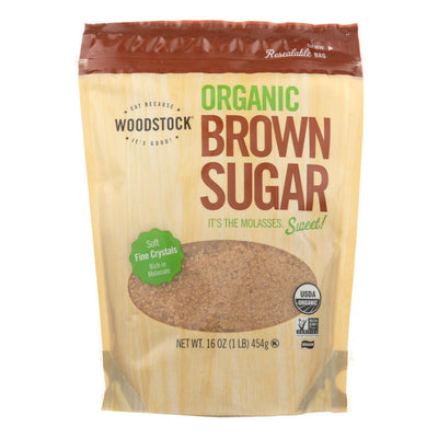 Woodstock Organic Brown Sugar - Case Of 12 - 16 Oz - Orca Market