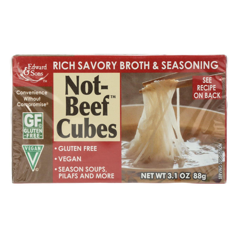 Edwards And Sons Natural Bouillon Cubes - Not Beef - 3.1 Oz - Case Of 12 - Orca Market