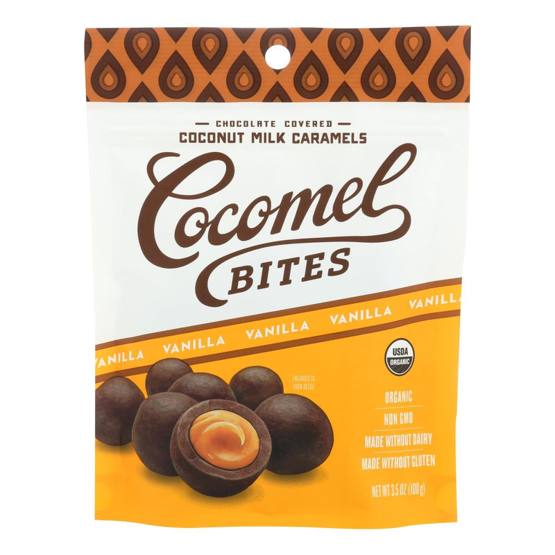 Cocomel - Carmel Bite - Organic - Vanilla - Case Of 6 - 3.5 Oz - Orca Market