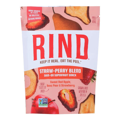 Rind Snacks - Drd Fruit Blend Straw-peary - Case Of 12 - 3 Oz - Orca Market