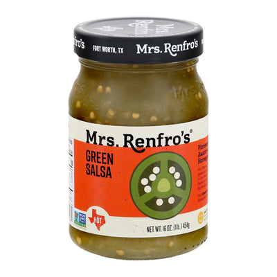 Mrs. Renfro's Green Salsa - Onion And Chili - Case Of 6 - 16 Oz. - Orca Market