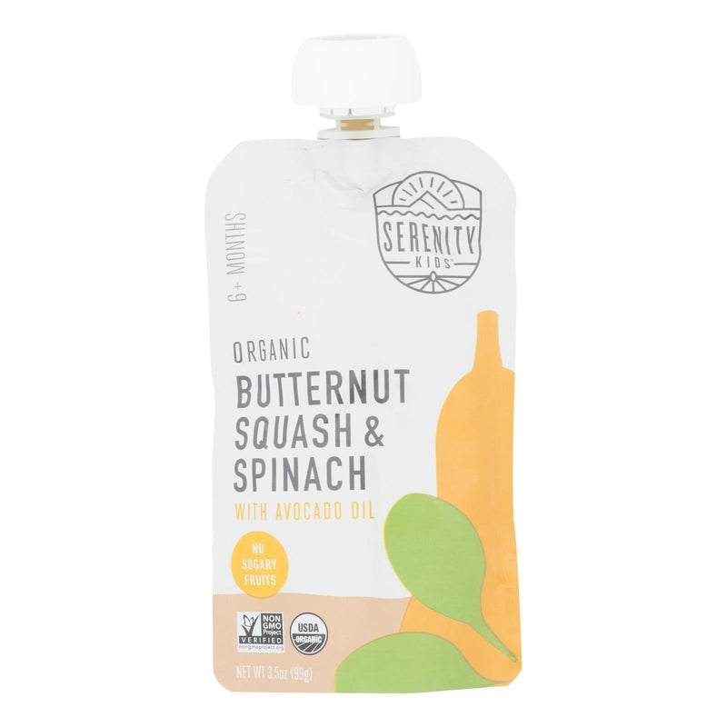 Serenity Kids Llc - Pouch Butternut Squash & Spinach Case Of 6 - 3.5 Oz - Orca Market