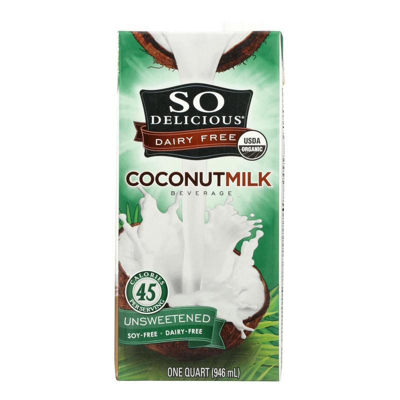 So Delicious Coconut Milk Beverage - Unsweetened - Case Of 12 - 32 Fl Oz. - Orca Market