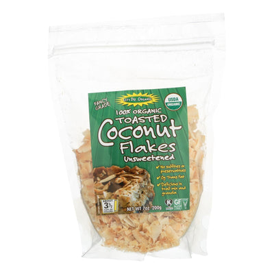 Let's Do Organics Toasted Coconut Flakes - Organic - Case Of 12 - 7 Oz. - Orca Market