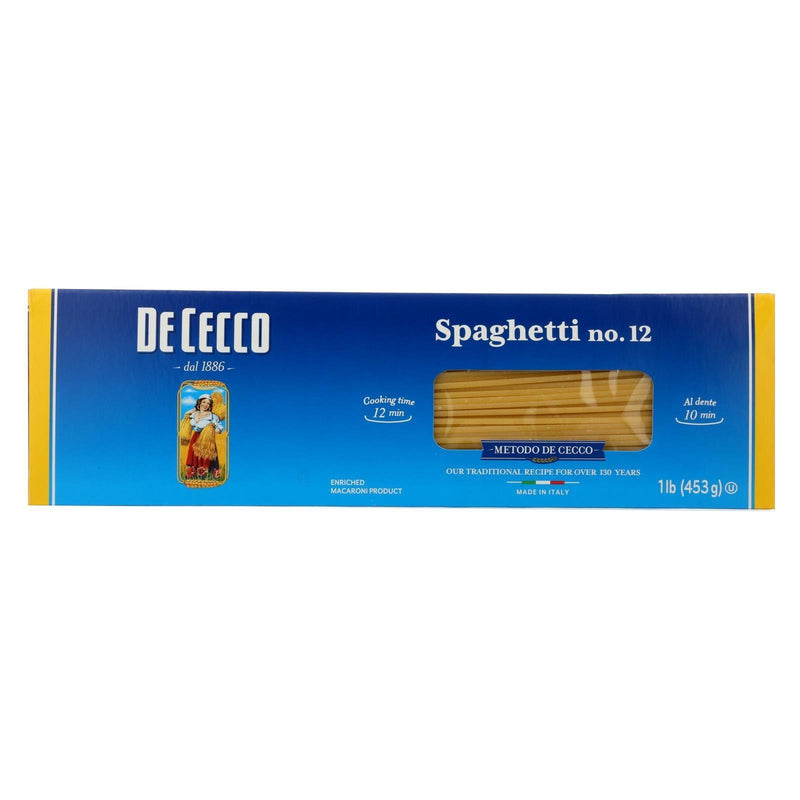 De Cecco Pasta - Spaghetti Pasta - Case Of 20 - 16 Oz. - Orca Market