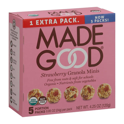 Made Good - Granola Mini Strwbrry - Case Of 6-5/.85oz - Orca Market