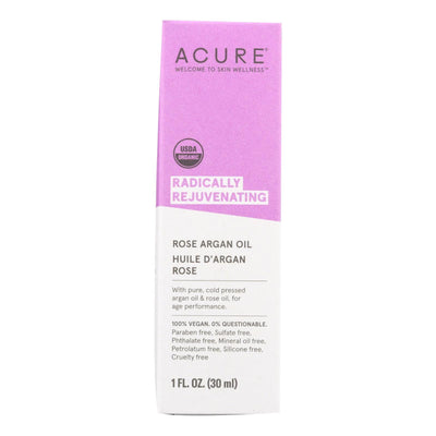 Acure - Argan Oil - Radically Rejuvenating Rose - 1 Fl Oz - Orca Market