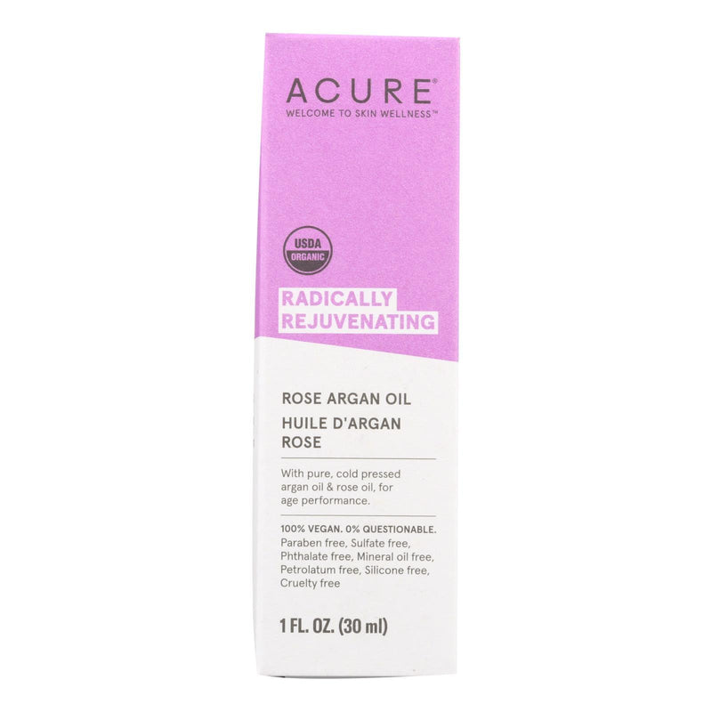 Acure - Argan Oil - Radically Rejuvenating Rose - 1 Fl Oz - Orca Market