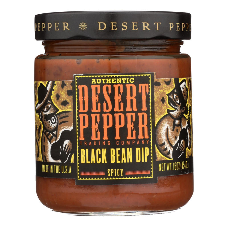 Desert Pepper Trading - Spicy Black Bean Dip - Case Of 6 - 16 Oz. - Orca Market