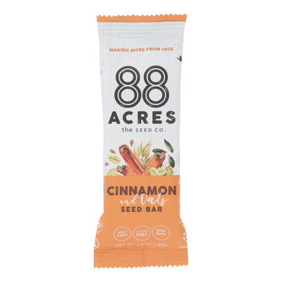 88 Acres - Seed Bars - Oats And Cinnamon - Case Of 9 - 1.6 Oz. - Orca Market