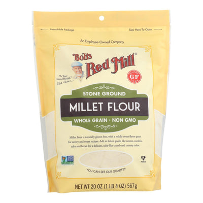 Bob's Red Mill - Millet Flour Gluten Free - Case Of 4 - 20 Oz - Orca Market