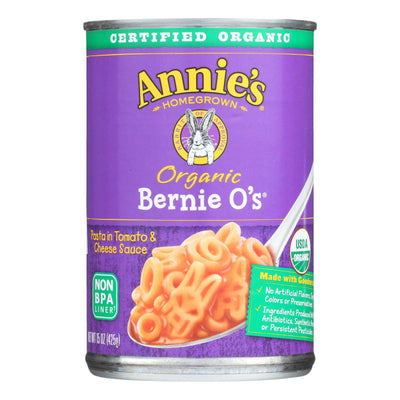 Annie's Homegrown Organic Bernie O?s Pasta In Tomato And Cheese Sauce - Case Of 12 - 15 Oz. - Orca Market