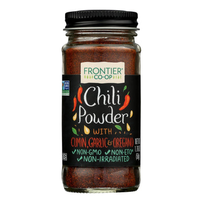 Frontier Natural Products Coop - Chili Powder No Salt - 1 Each 1-1.76 Oz - Orca Market