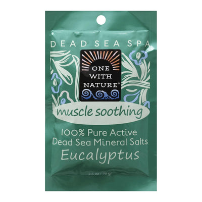 One With Nature Dead Sea Mineral Salt Bath - Soothing - Case Of 6 - 2.5 Oz. - Orca Market