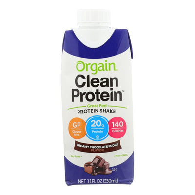 Orgain Organic Protein Shakes - Creamy Chocolate Fudge - Case Of 12 - 11 Fl Oz. - Orca Market