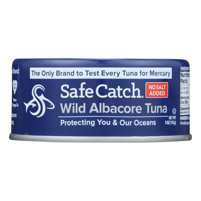 Safe Catch Wild Albacora Tuna - Case Of 12 - 5 Oz - Orca Market