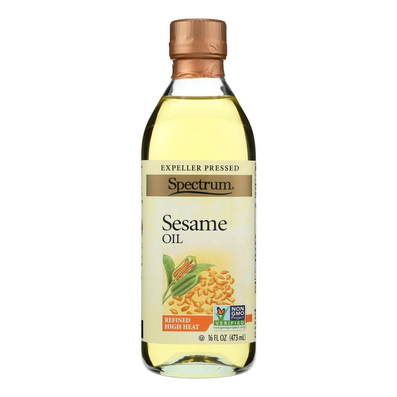 Spectrum Naturals Refined Sesame Oil - Case Of 12 - 16 Fl Oz. - Orca Market