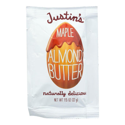 Justin's Nut Butter Squeeze Pack - Almond Butter - Maple - Case Of 10 - 1.15 Oz. - Orca Market