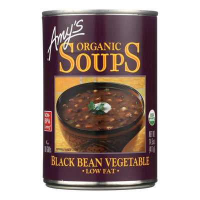 Amy's - Organic Low Fat Black Bean Soup - Case Of 12 - 14.5 Oz - Orca Market